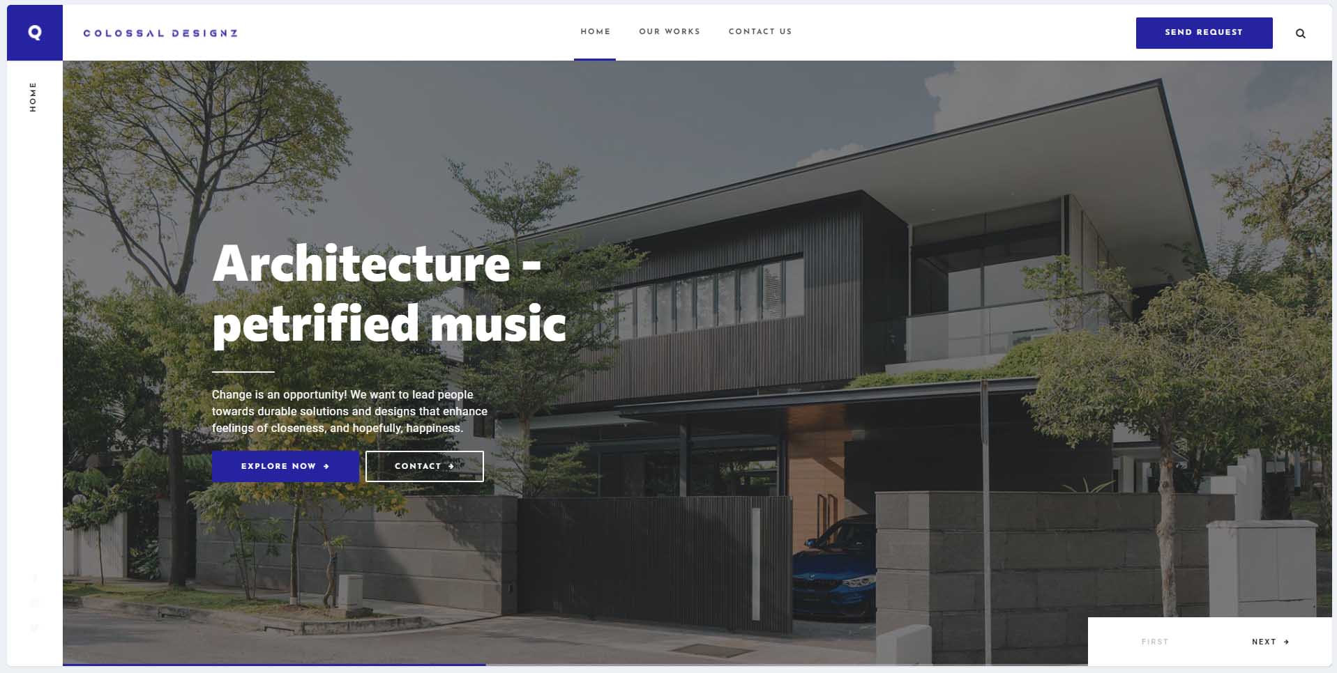 interior designing wordpress website